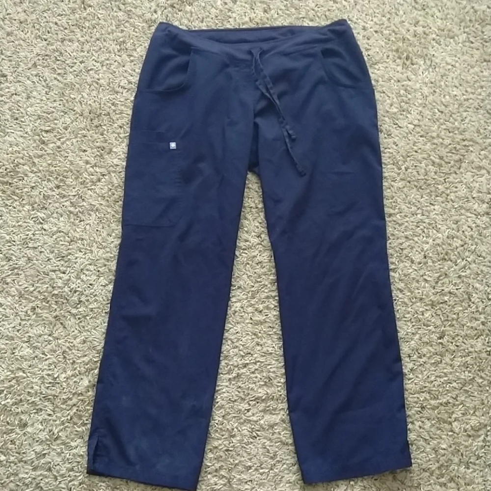 FIGS straight leg navy mens scrub pants sz L